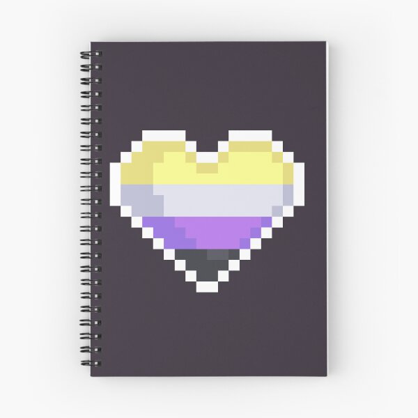 Item preview, Pixel Non Binary Flag Heart designed and sold by rafagars.