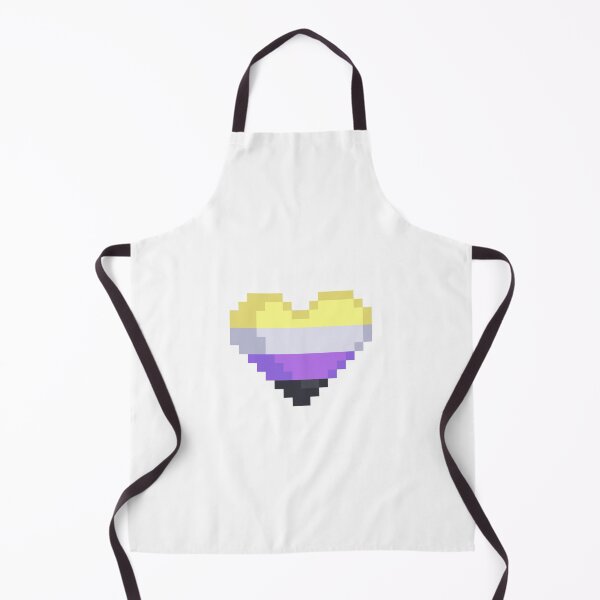 Item preview, Pixel Non Binary Flag Heart designed and sold by rafagars.