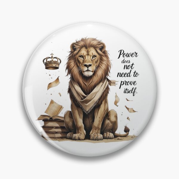 Item preview, Power Does Not Need To Prove Itself Vintage Lion Dark Academia designed and sold by AQUILAKREO.