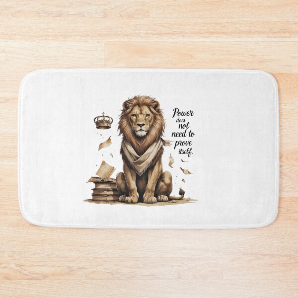 Item preview, Power Does Not Need To Prove Itself Vintage Lion Dark Academia designed and sold by AQUILAKREO.