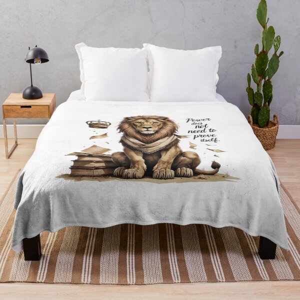 Item preview, Power Does Not Need To Prove Itself Vintage Lion Dark Academia designed and sold by AQUILAKREO.