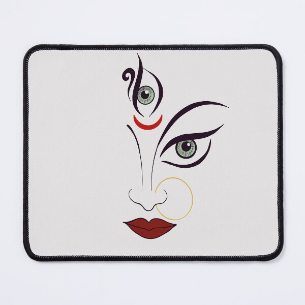 Item preview, Minimalist Digital Illustration of Goddess Durga designed and sold by Senorona.