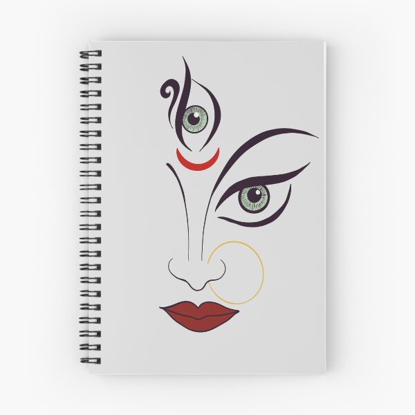 Item preview, Minimalist Digital Illustration of Goddess Durga designed and sold by Senorona.