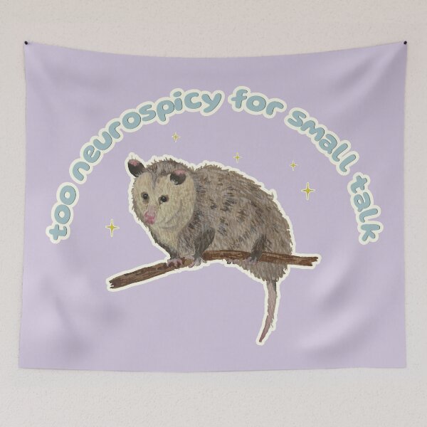 Item preview, Nosferatu the Possum is too Neurospicy for small talk designed and sold by Blackberries & Moss.