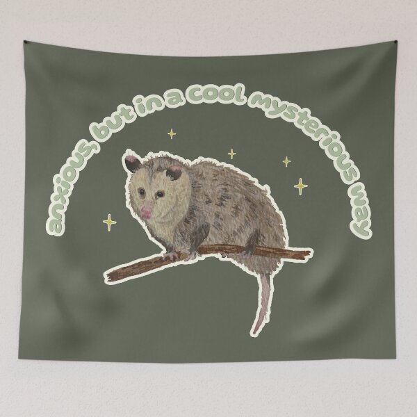 Item preview, Anxious but in a cool, mysterious way Nosferatu the Possum  designed and sold by Blackberries & Moss.