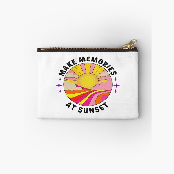 Item preview, Make Memories at Sunset Retro Aesthetic | Vibrant Sunset Quote for Summer, Travel & Good Vibes designed and sold by Bright Nest Studio.