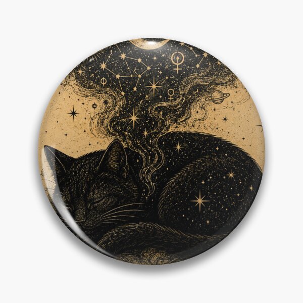 Item preview, The Intuitive Dreaming Black Cat Tarot designed and sold by LovelyCatGalaxy.