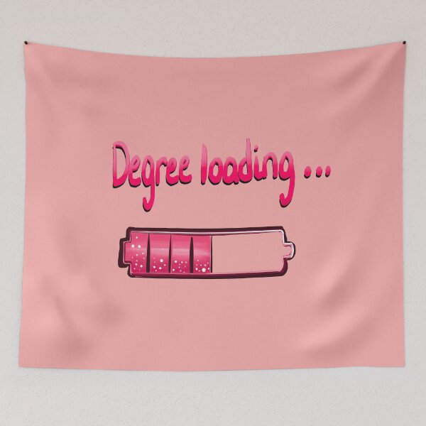 Item preview, Degree loading Pink Progress bar for Grad Graduation College Student in coquette aesthetic  designed and sold by Artonmytee.