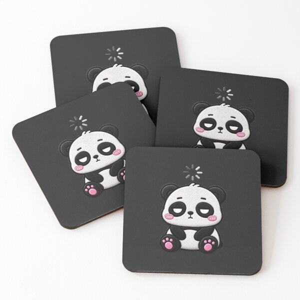 Item preview, No Thoughts Panda Embroidery Patch Funny Kawaii designed and sold by ColorSplash123.