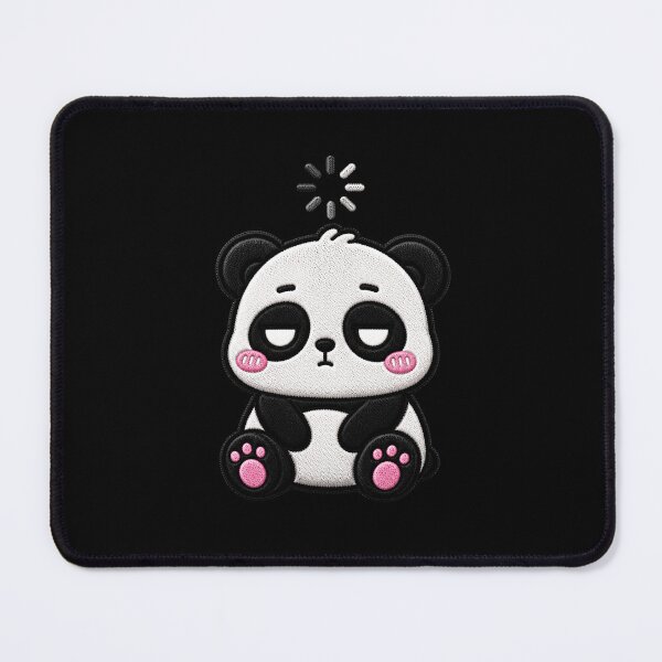Item preview, No Thoughts Panda Embroidery Patch Funny Kawaii designed and sold by ColorSplash123.