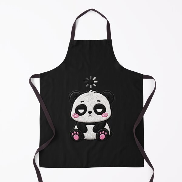 Item preview, No Thoughts Panda Embroidery Patch Funny Kawaii designed and sold by ColorSplash123.