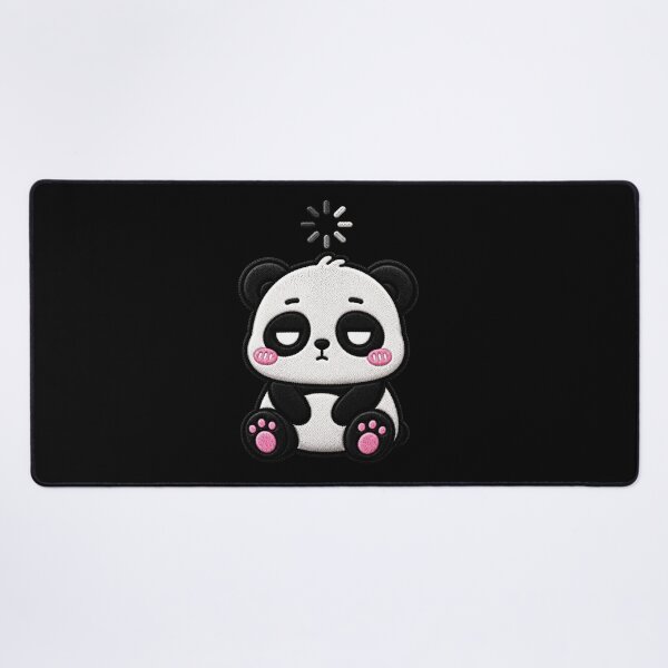 Item preview, No Thoughts Panda Embroidery Patch Funny Kawaii designed and sold by ColorSplash123.