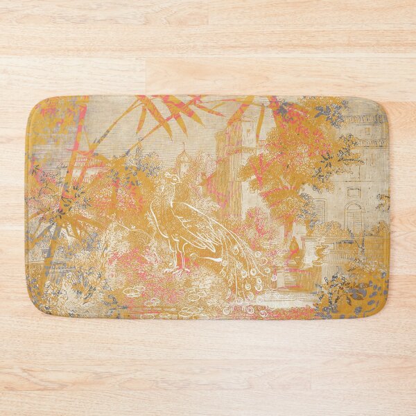 Item preview, Peacock in a yellow summer for home decor designed and sold by qualalistudio.
