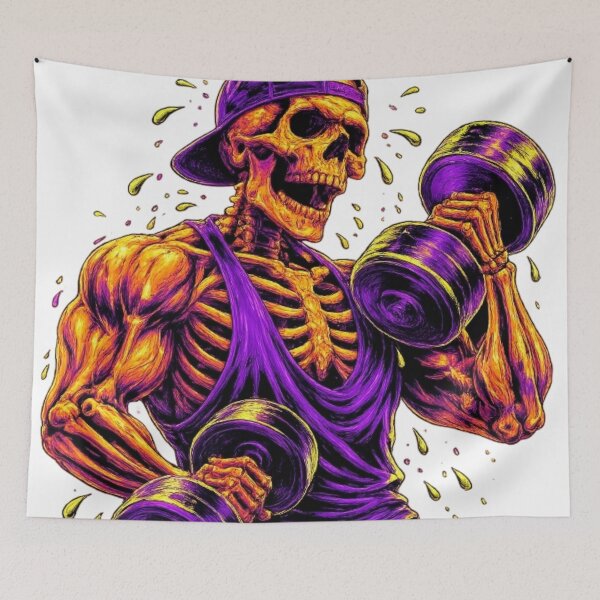 Item preview, Iron Undead: The Gym Skeleton designed and sold by NoriudaR.