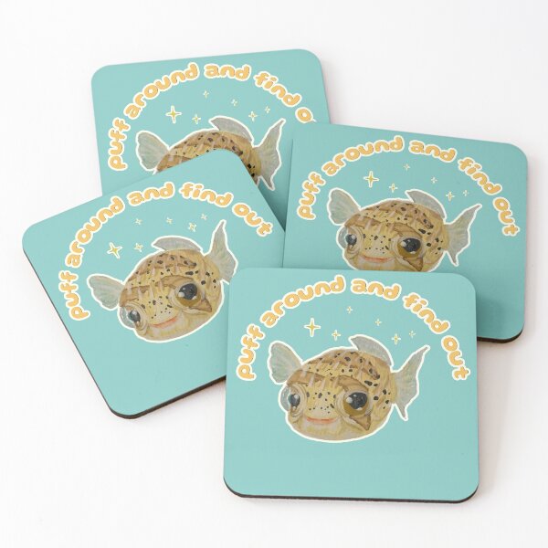 Item preview, Popcorn the Porcupine Fish says No Touchy designed and sold by Blackberries & Moss.