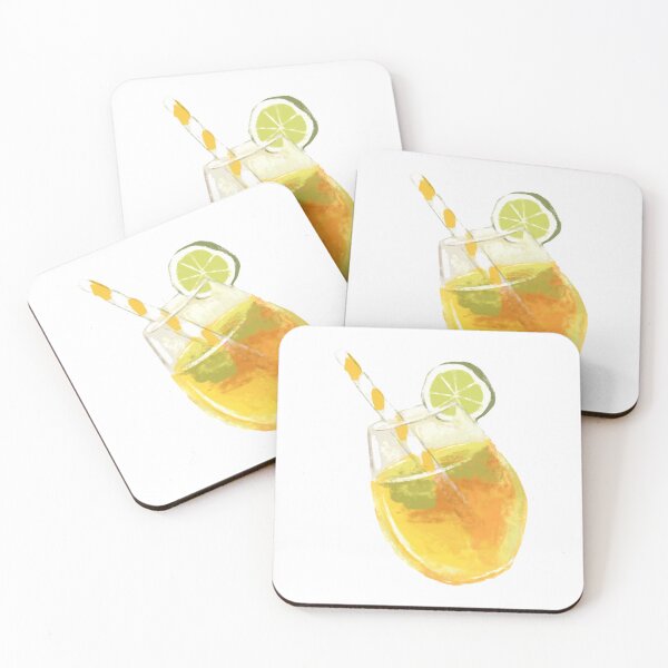 Item preview, Zesty Lemonade with Lime Watercolor Art designed and sold by Nickmeil26.