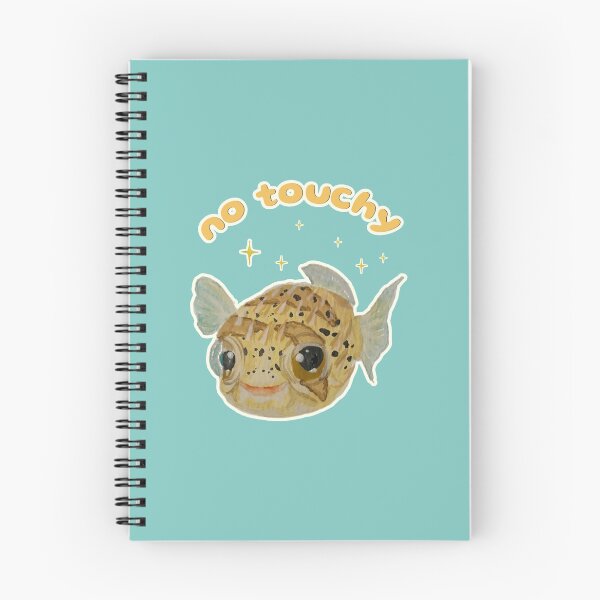 Item preview, Popcorn the Porcupine Fish says No Touchy designed and sold by Blackberries & Moss.