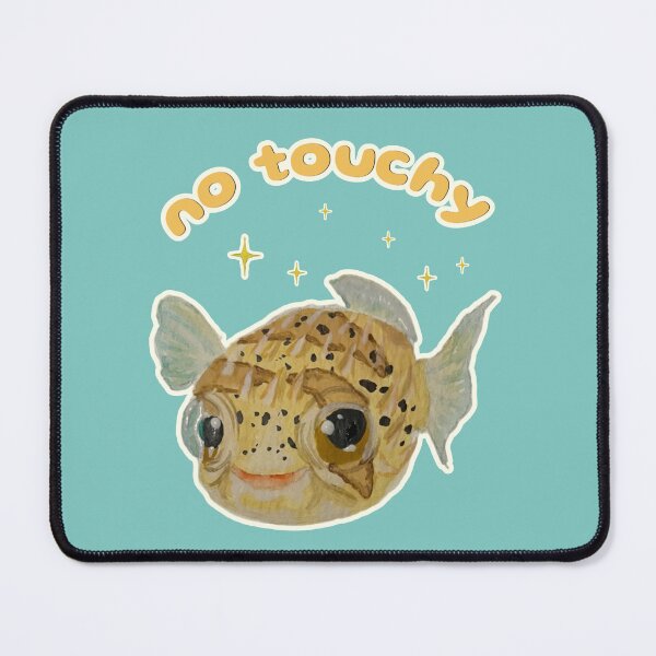 Item preview, Popcorn the Porcupine Fish says No Touchy designed and sold by Blackberries & Moss.