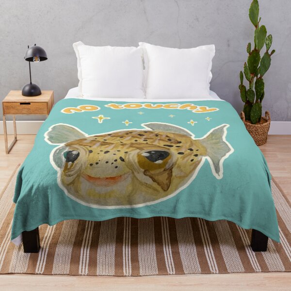 Item preview, Popcorn the Porcupine Fish says No Touchy designed and sold by Blackberries & Moss.