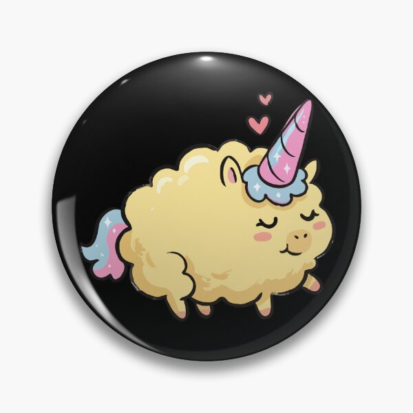 Item preview, Fluffy Golden Horned Mythical Lamb designed and sold by Emegan Print Art.