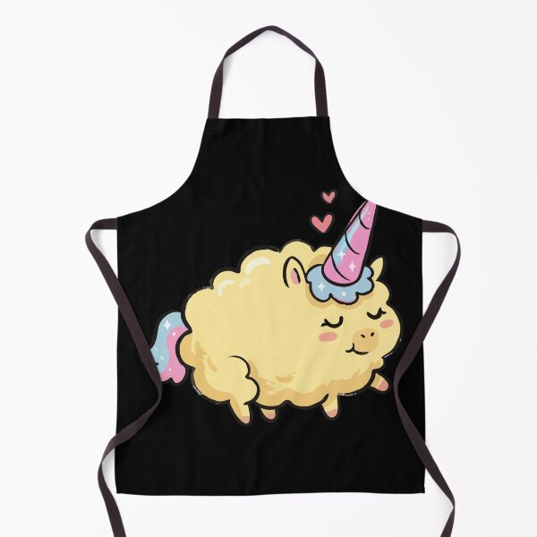 Item preview, Fluffy Golden Horned Mythical Lamb designed and sold by Emegan Print Art.