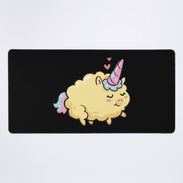 Item preview, Fluffy Golden Horned Mythical Lamb designed and sold by Emegan Print Art.