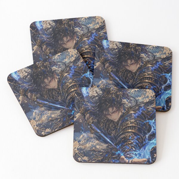 Item preview, Blue Flame Shadow Samurai Warrior designed and sold by JPN-NOGRAY-SHOP.