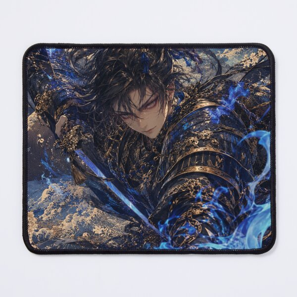 Item preview, Blue Flame Shadow Samurai Warrior designed and sold by JPN-NOGRAY-SHOP.