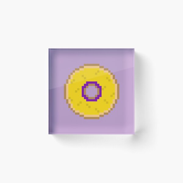 Item preview, Intersex Pixel Pride Donut designed and sold by Lilac-Cat.