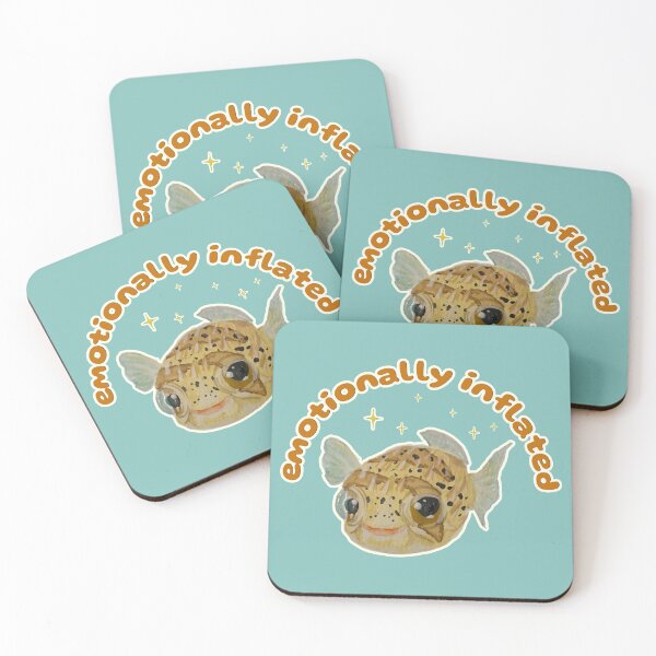 Item preview, Emotionally Inflated Popcorn the Porcupine Fish designed and sold by Blackberries & Moss.