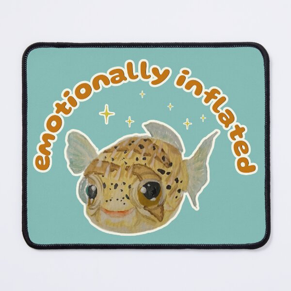 Item preview, Emotionally Inflated Popcorn the Porcupine Fish designed and sold by Blackberries & Moss.