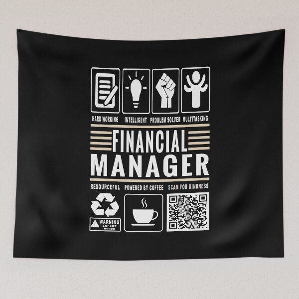 Item preview, Funny Finance Manager Job Description Icons QR Code designed and sold by MerchMaxxing.