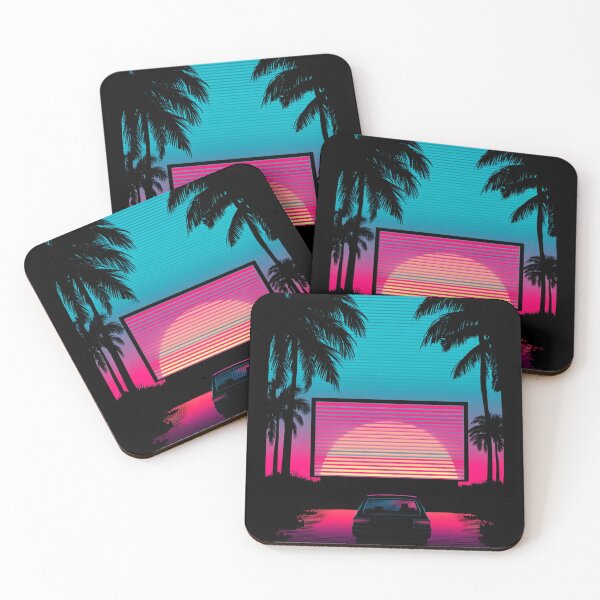 Item preview, Drive-In Dreams Retro 80s Cinema Vaporwave Sunset Tee designed and sold by Void Supply Co.