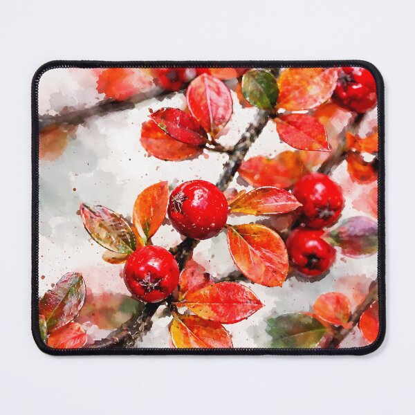 Item preview, Red Berries on Branches designed and sold by cuprum.