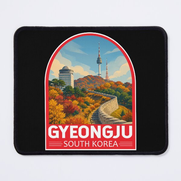 Item preview, Gyeongju South Korea Travel Art Emblem designed and sold by KrisSidDesigns.