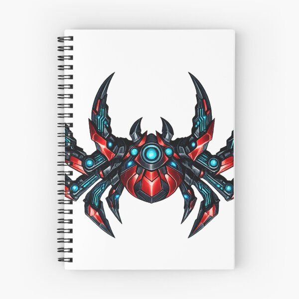 Item preview, Cyberpunk Spider Drone Logo | Futuristic Mechanical Arachnid designed and sold by Art by Debasish.