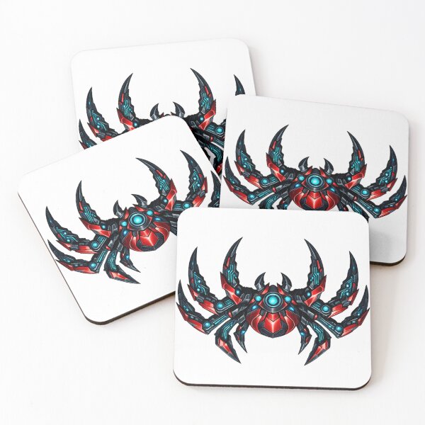 Item preview, Cyberpunk Spider Drone Logo | Futuristic Mechanical Arachnid designed and sold by Art by Debasish.