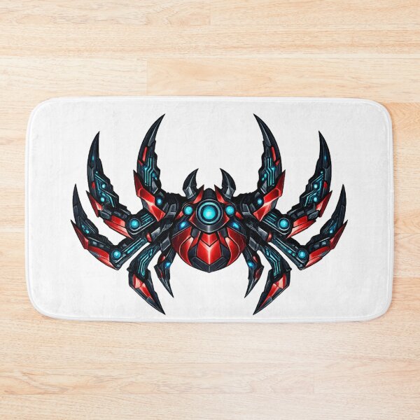 Item preview, Cyberpunk Spider Drone Logo | Futuristic Mechanical Arachnid designed and sold by Art by Debasish.