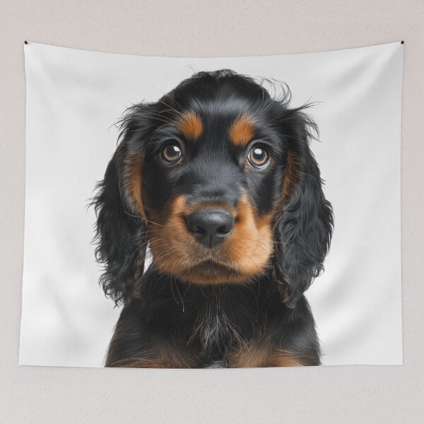 Item preview, Adorable Gordon Setter Puppy for Cute Black and Tan Setter puppy lovers designed and sold by LazyOwlStore.
