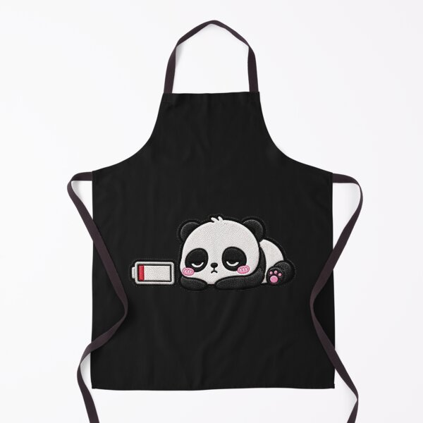 Item preview, Social Battery Dead Panda Embroidery Patch Cute designed and sold by ColorSplash123.