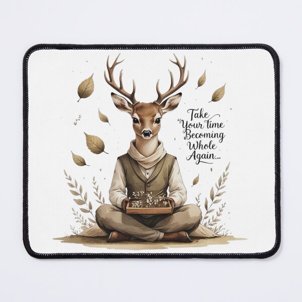 Item preview, Take Your Time Becoming Whole Vintage Deer Dark Academia Healing designed and sold by AQUILAKREO.