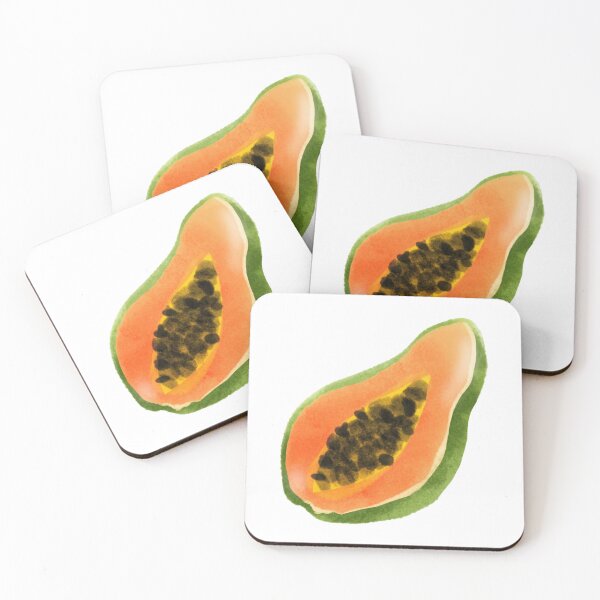 Item preview, Vibrant Tropical Papaya Watercolor Art designed and sold by Nickmeil26.