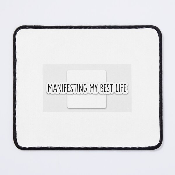 Item preview, Manifesting My Best Life Minimalist Aesthetic Quote Sticker - Motivational Positive Vibes designed and sold by Humpty143.