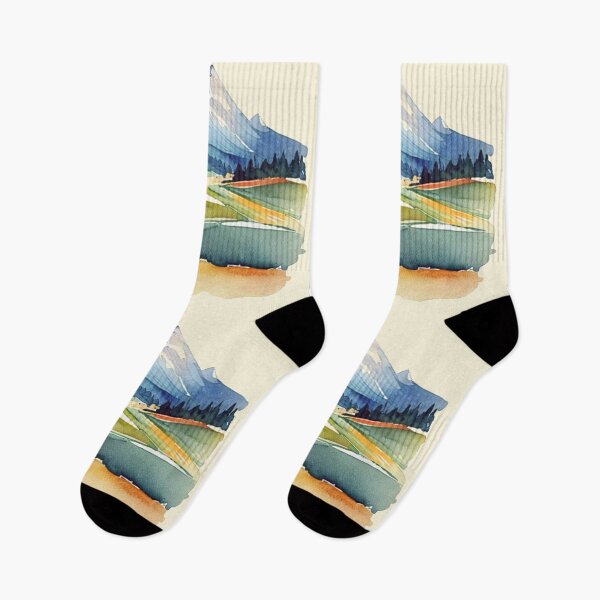 Item preview, Quiet Mountain Landscape designed and sold by MoxisWatercolor.