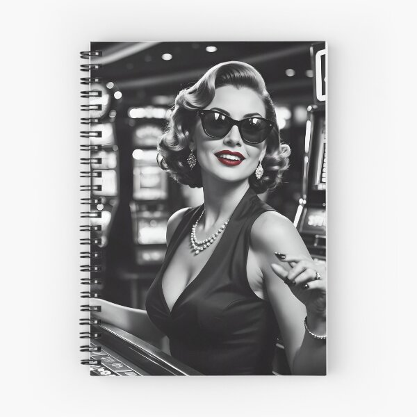 Artikelvorschau, Casino-Glamour – Vintage-Rote Lippen entworfen und verkauft von artificia-off.