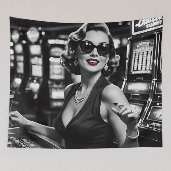 Item preview, Casino Glamor - Vintage Red Lips designed and sold by artificia-off.