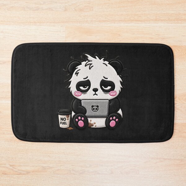 Item preview, Burnout Panda Embroidery Patch Funny Kawaii designed and sold by ColorSplash123.