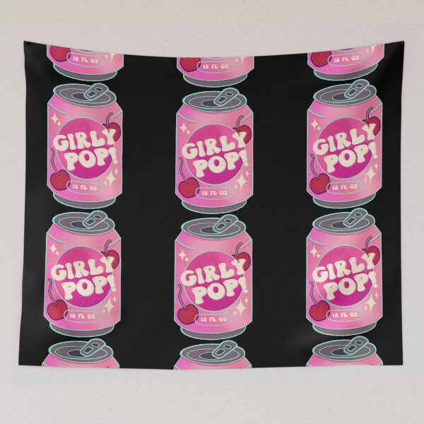 Item preview, Girly Pop — Retro Cherry Soda Can Illustration designed and sold by Whimsy Moth .