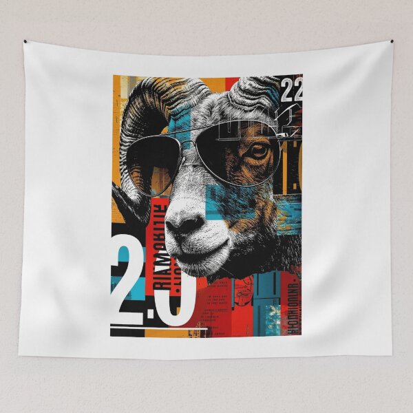 Item preview, Goat Collage designed and sold by annejunker99.