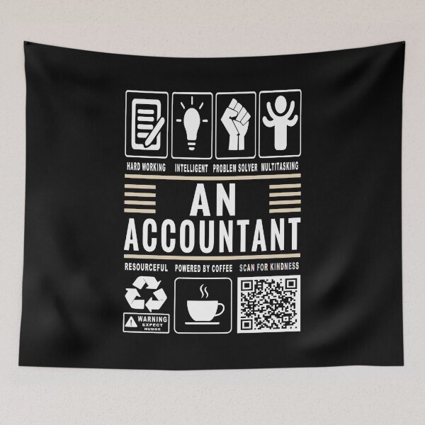 Item preview, Funny Accountant Job Description Icons QR Code designed and sold by MerchMaxxing.
